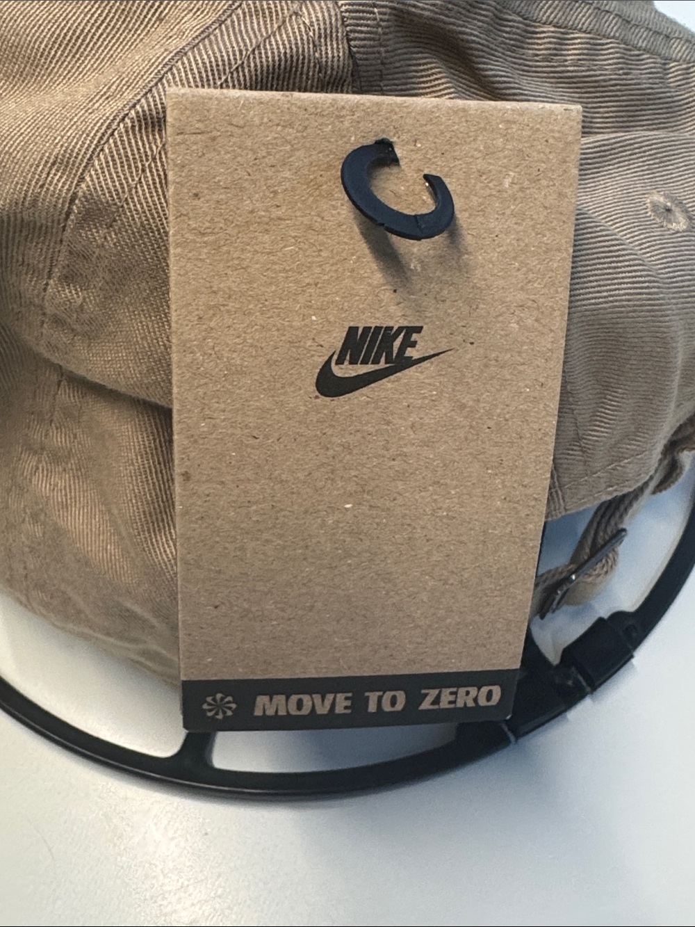 Nike Men’s Club Cap - Tan with White Swoosh - Picture 3 of 10